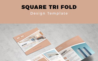 Nueva Real Estate Square Tri fold Brochure - Corporate Identity Template