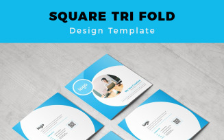 Salute Square Tri fold Brochure - Corporate Identity Template