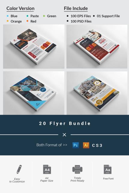 Kit Graphique #86687 Flyer Corporate Divers Modles Web - Logo template Preview