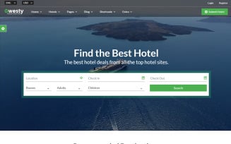 Gwesty - Hotel Booking Website Template
