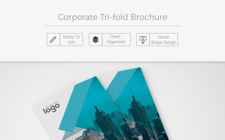 Pikivolei Tri-fold Brochure - Corporate Identity Template