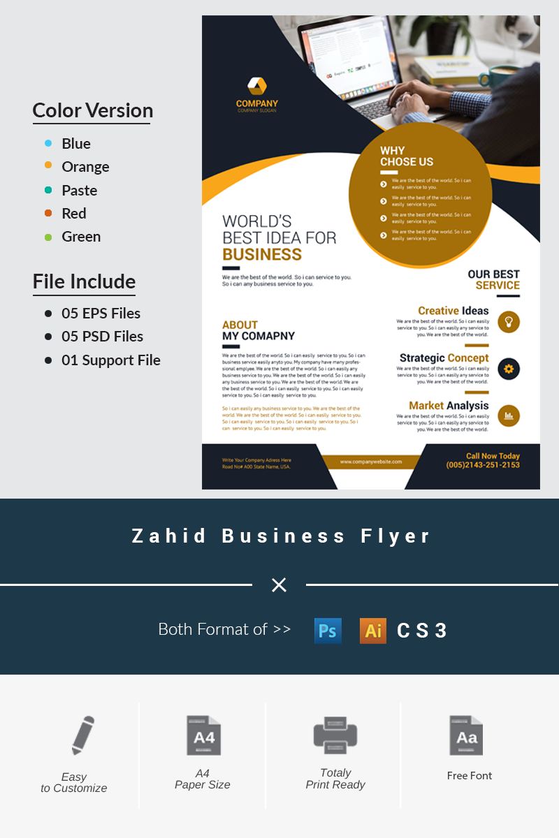 Zahid Business Flyer - Corporate Identity Template