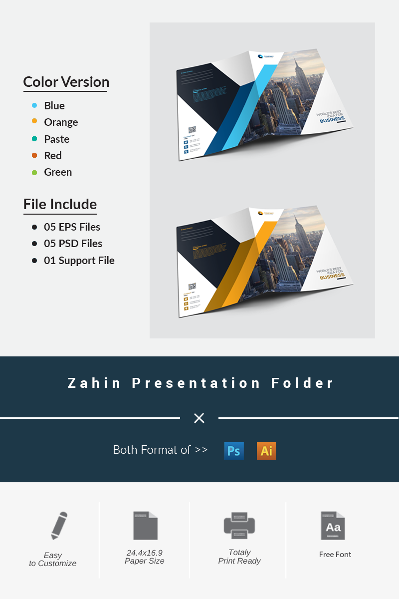 Zahin Presentation Folder - Corporate Identity Template
