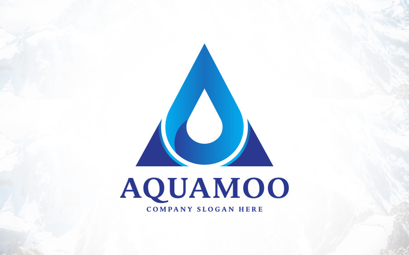 Letter A Water Drop Logo Design Logo Template