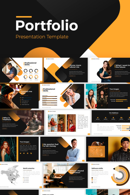 Template #86827 Resume Biography Webdesign Template - Logo template Preview