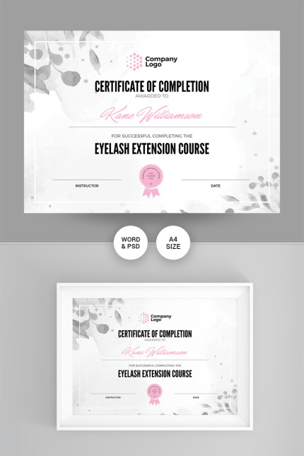 Template #86867 Completion Appreciation Webdesign Template - Logo template Preview