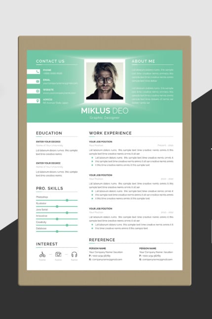 Template #86876 Cv Clean Webdesign Template - Logo template Preview