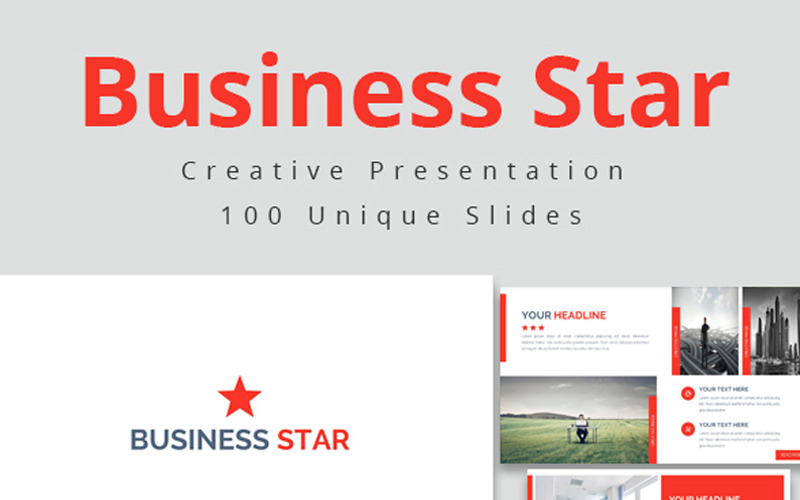 Business Star PowerPoint template PowerPoint Template