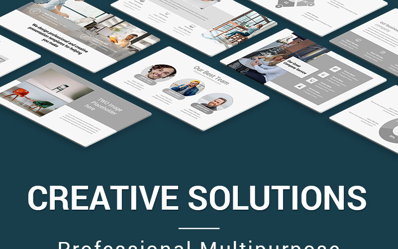 Creative Solutions PowerPoint template PowerPoint Template