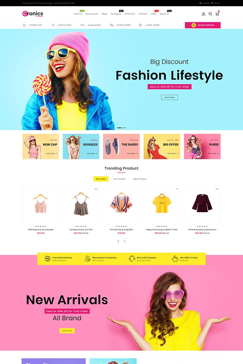 Cronics Fashion Responsive Shopify Theme - screenshot
