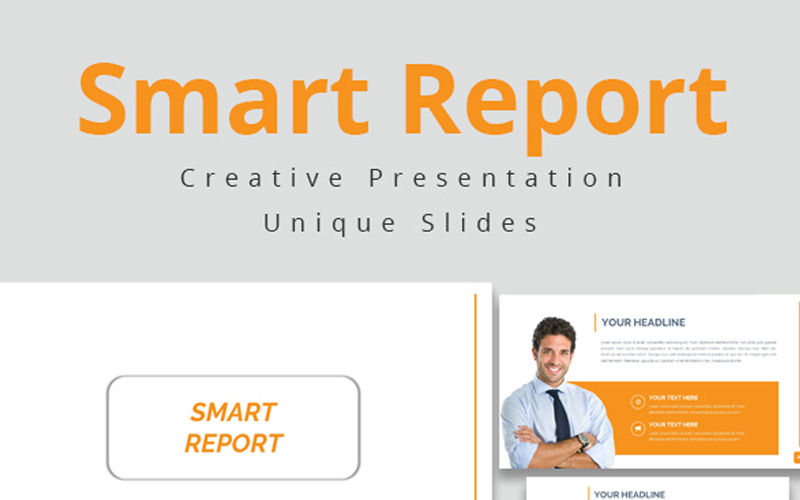 Smart Report PowerPoint template PowerPoint Template