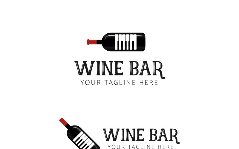 Wine Bar Logo Template