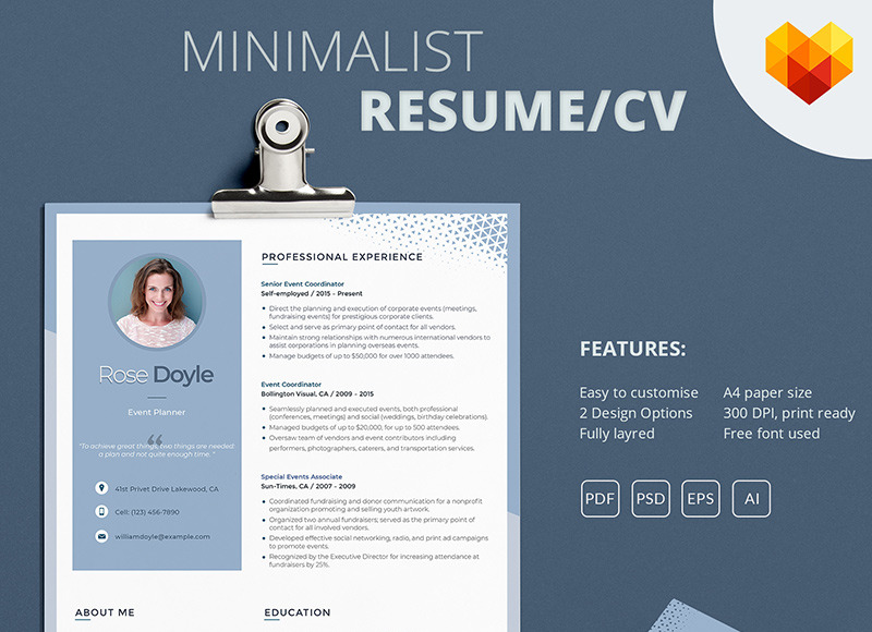 Event Coordinator Resume Template Event Planner Cv Motocms