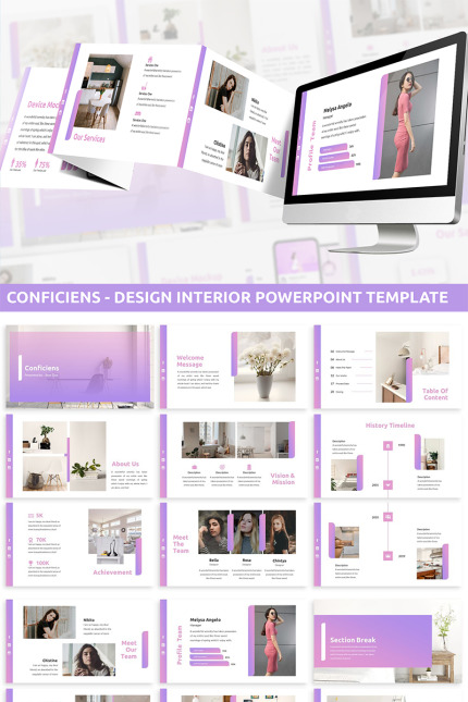 Template #86902 Gradient Purple Webdesign Template - Logo template Preview