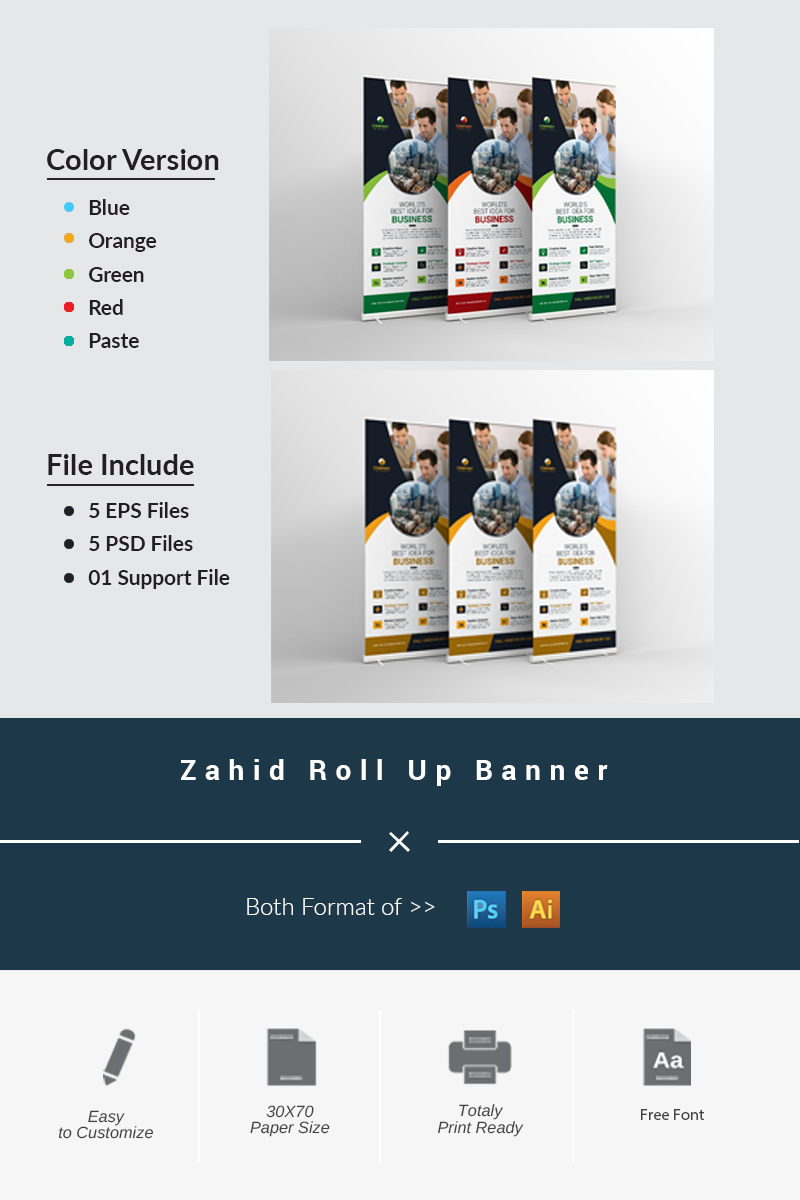 Zahid Roll-Up Banner - Corporate Identity Template