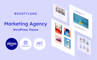 Boostylead - Marketing Agency Website Template with a Neat Design and WordPress Elementor Theme