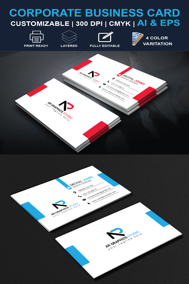 Business Card Corporate Identity Template - screenshot