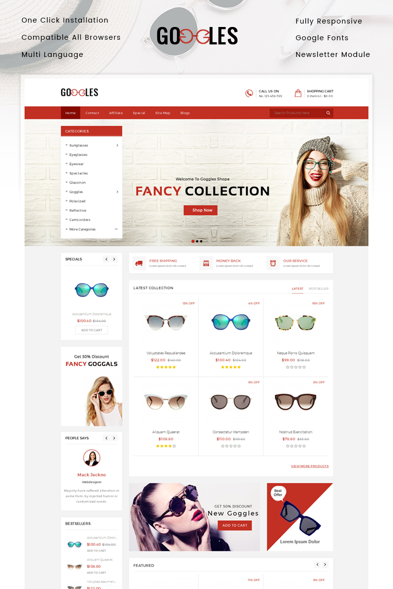 Googles Store №86908 - скриншот
