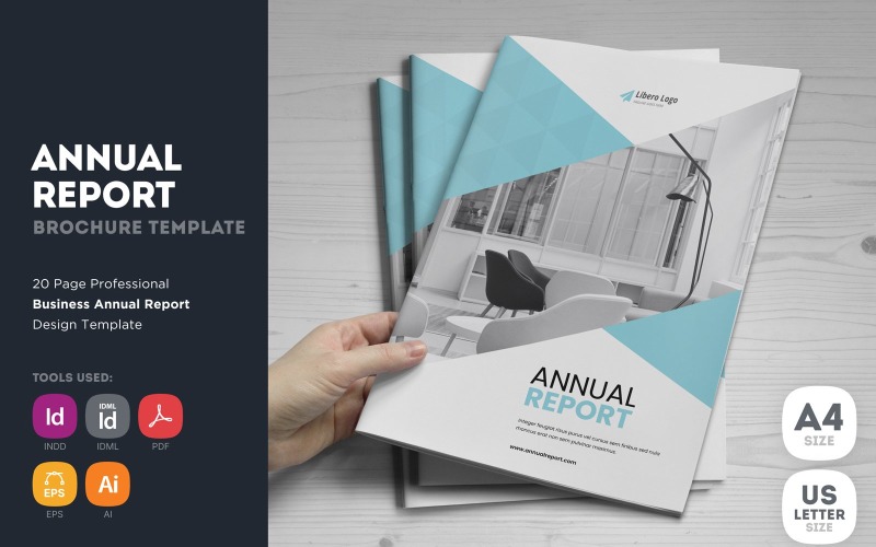 Mouri - Annual Report Design Template Corporate Identity
