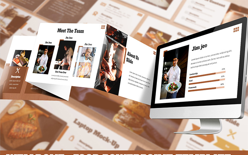 Welldone - Food PowerPoint template PowerPoint Template