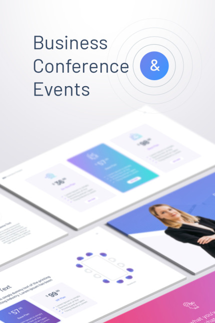 Template #87089 Conference Events Webdesign Template - Logo template Preview