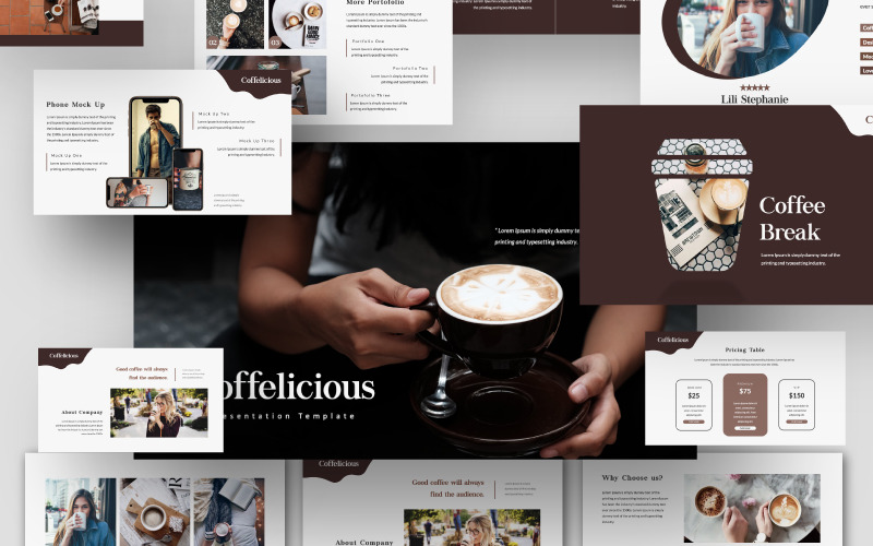 Coffelicious PowerPoint template PowerPoint Template