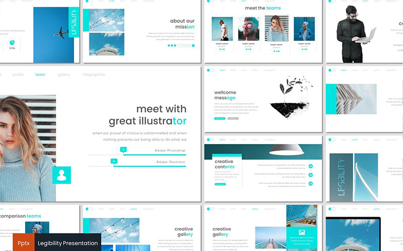 Legibility PowerPoint template PowerPoint Template