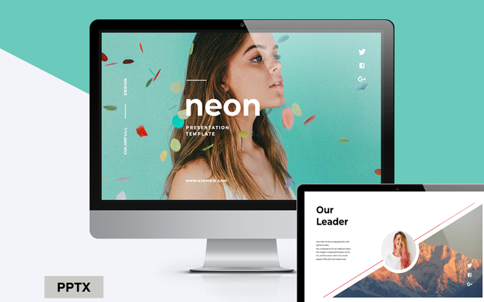Neon Colorful PowerPoint Template