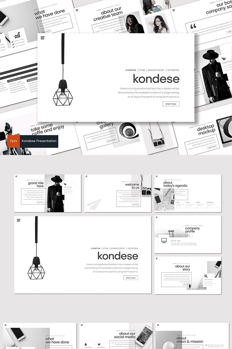 PowerPoint šablona "Kondese" #87020 - screenshot