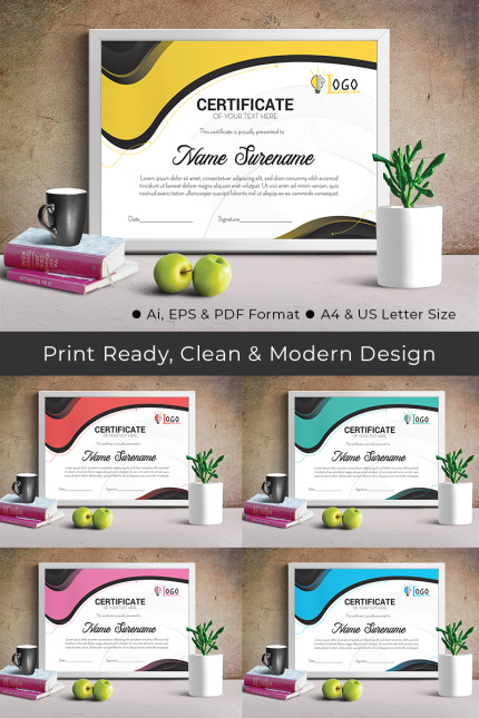 Kit Graphique #87110 Certificate Design Divers Modles Web - Logo template Preview