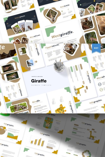 Template #87143 Giraffe Wildlife Webdesign Template - Logo template Preview
