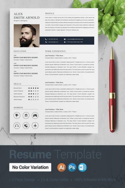 Kit Graphique #87146 Page A4 Web Design - Logo template Preview