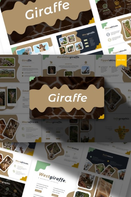 Template #87157 Giraffe Wildlife Webdesign Template - Logo template Preview