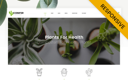 Conifer Plant Store WooCommerce Theme