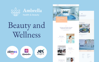 Ambrella - Beauty and Wellness Website Template WordPress Theme