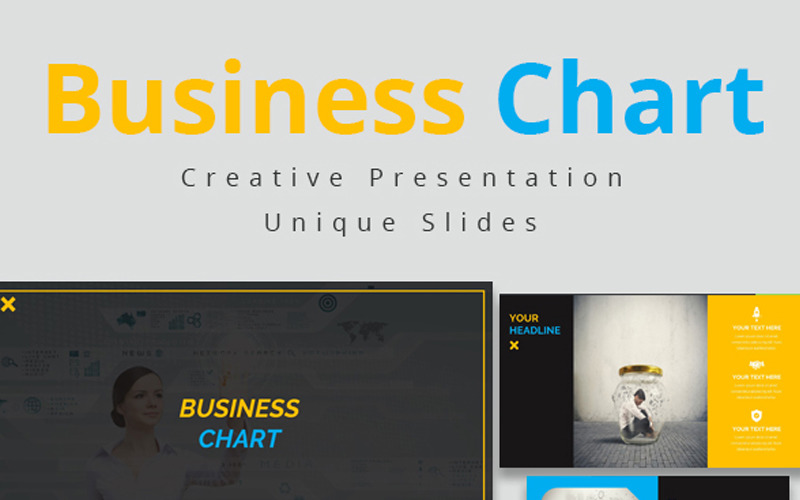 Business Chart - Keynote template Keynote Template