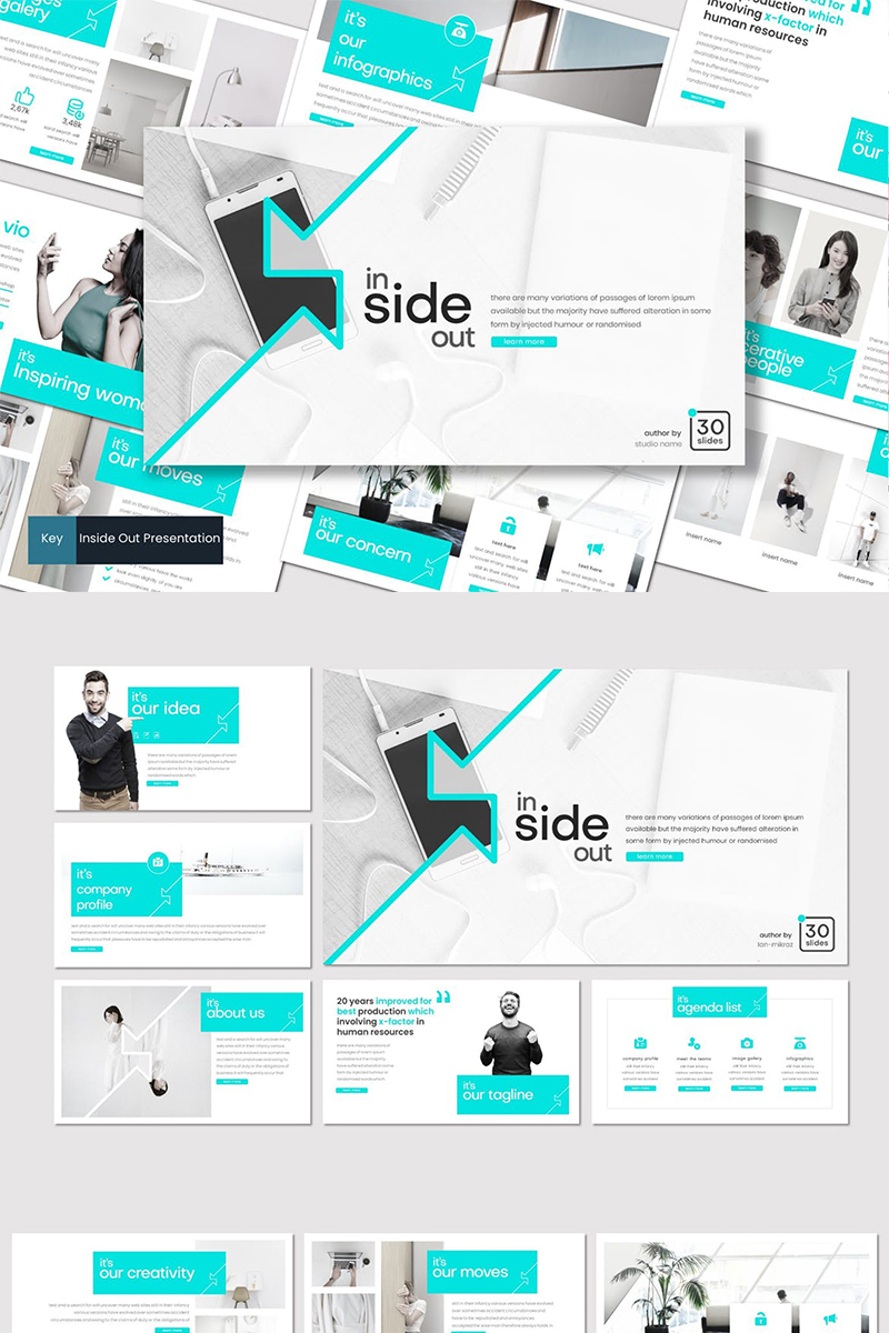 "Inside Out" Keynote Template №87114 - screenshot