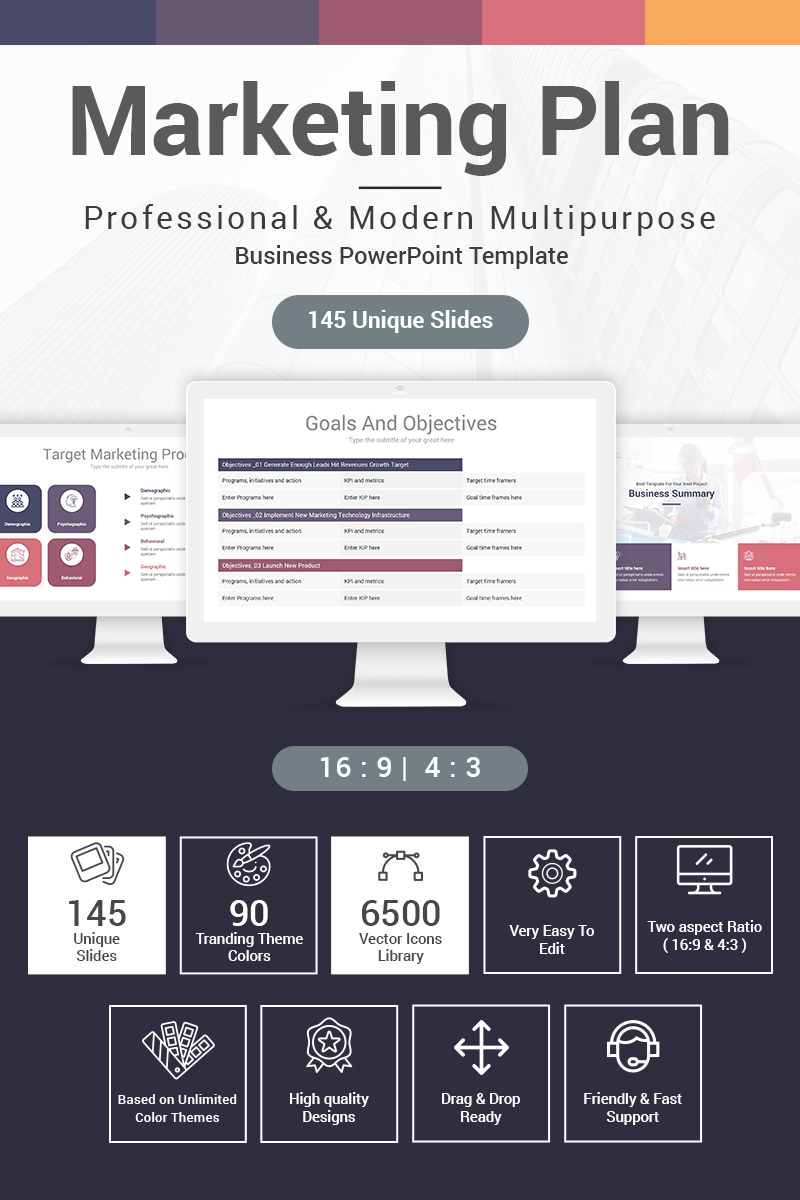 PowerPoint Vorlage namens "Marketing Plan" #87160 - Screenshot