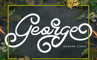 George | Modern Swirl Font