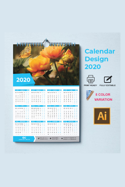 Kit Graphique #87302 Page Calendrier Web Design - Logo template Preview
