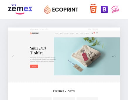 Ecoprint - Print Store Multipage Clean HTML Website Template