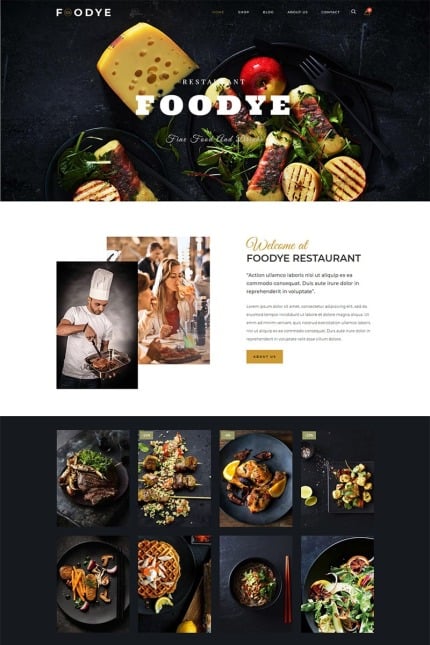 Template #87329 Diner Fast Webdesign Template - Logo template Preview
