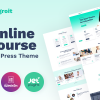 Edugroit - Online Course Website Template WordPress Theme