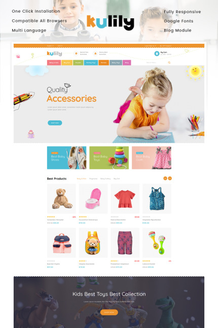 Template #87344 Toys Fashion Webdesign Template - Logo template Preview