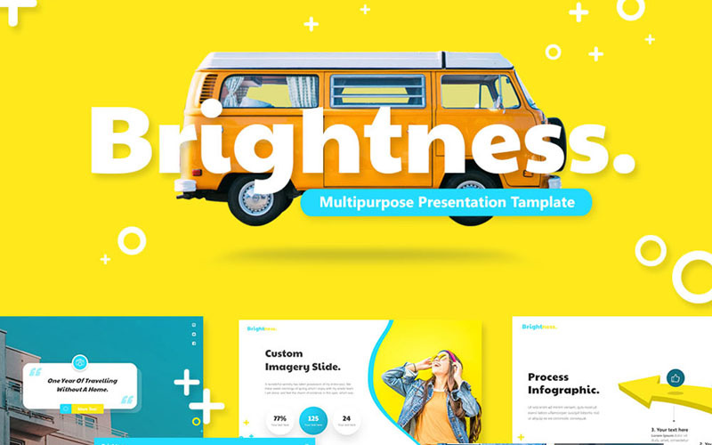 Brightness - Multipurpose Presentation PowerPoint template PowerPoint Template
