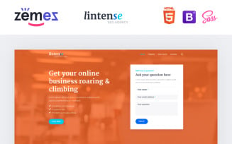 Lintense SEO Agency - Marketing Agency Creative HTML Landing Page Template