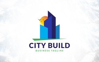 Modern City Building Real Estate Logo Design