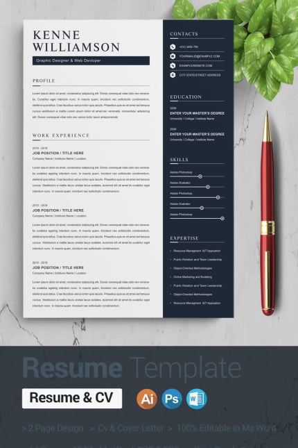 Template #87414 Page A4 Webdesign Template - Logo template Preview