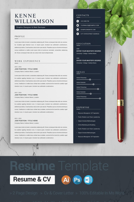 Kit Graphique #87414 Page A4 Web Design - Logo template Preview