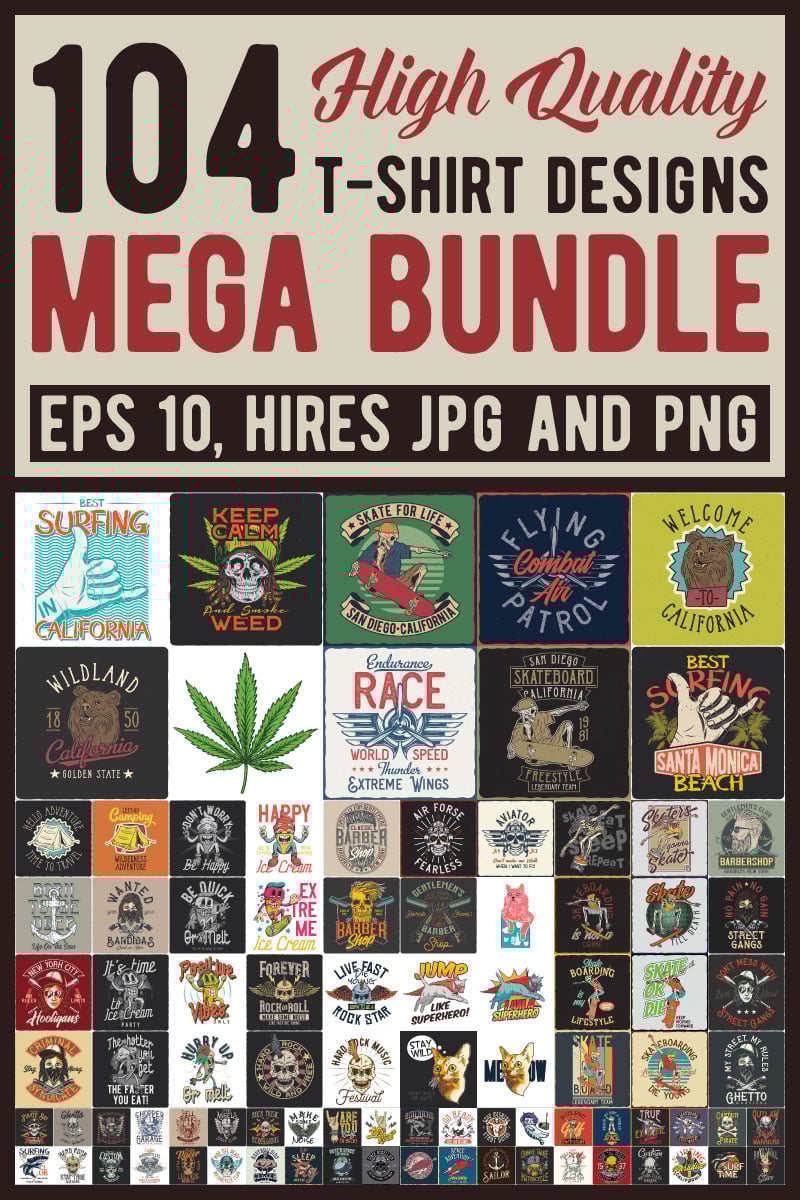Mega Bundle T-Shirt #87439 - Ekran resmi